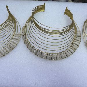 Handcrafted Cowrie Shell Brass Choker