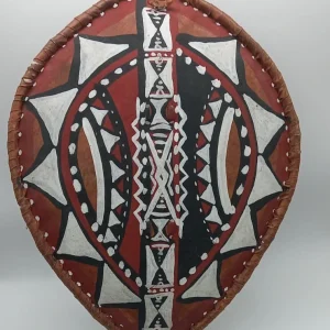 Handmade African Shield Wall Decor, Maasai Decorative Shield, Tribal Wall Art, Cultural Home Decor Piece