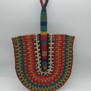 Handwoven African Fan | Woven Hand Fan | Bolga Fan | Decorative Wall Fan | Summer & Boho Home Decor