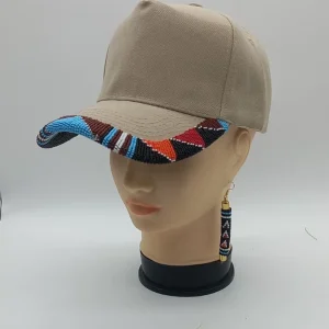Beaded Baseball Cap Set | Handmade Beaded Hat with Matching Jewelry | Unique Fashion Accessories Set
