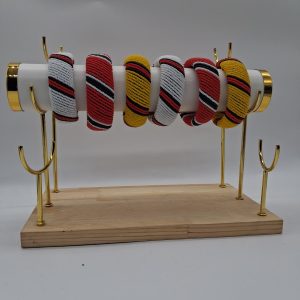 Beaded Cuff Bracelets, Handmade African Beadwork Bangles, Statement Wrist Jewelry