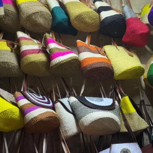 Handwoven Sisal Bags, Handmade African Tote Bags, African Woven Shoulder Bags